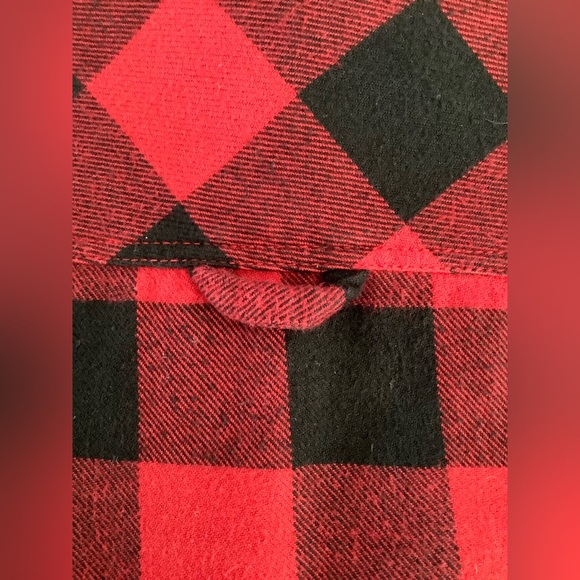 “Roots Park Plaid” Cabin Red Button up - Picture 3 of 7